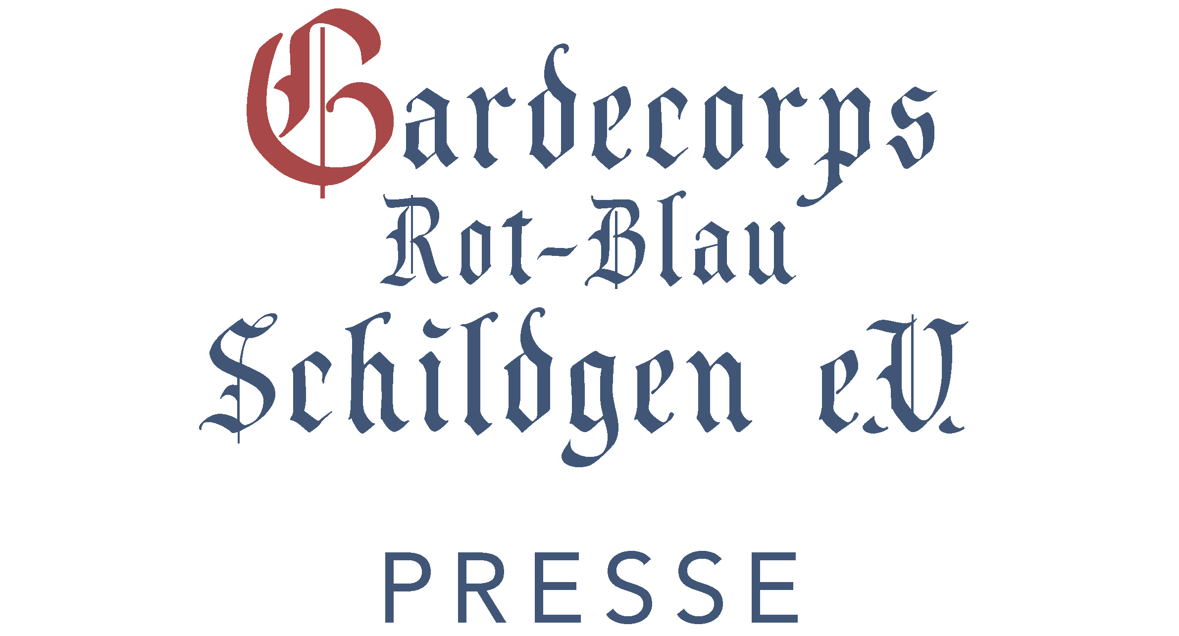 Schriftzug des Gardecorps